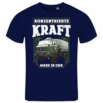 deinshirt Print-Shirt Herren T-Shirt Konzentrierte Kraft Blau/Dunkelblau/Rot/Grau