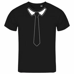 Print-Shirt Herren T-Shirt Krawatte Funshirt mit Motiv