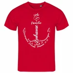 deinshirt Print-Shirt Herren T-Shirt Liebe Familie Anker Funshirt Rosa/Rot
