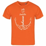deinshirt Print-Shirt Herren T-Shirt Liebe Familie Anker Funshirt Orange/Rot