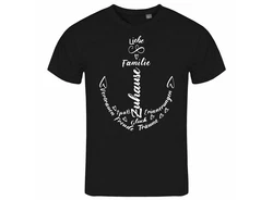 deinshirt Print-Shirt Herren T-Shirt Liebe Familie Anker Funshirt Schwarz/Dunkelblau/Creme/Weiß/Blau