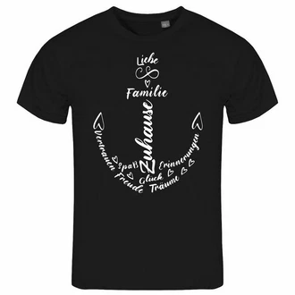 deinshirt Print-Shirt Herren T-Shirt Liebe Familie Anker Funshirt Schwarz/Dunkelblau/Creme/Weiß/Blau deinshirt Print-Shirt Herren T-Shirt Liebe Familie Anker Funshirt Schwarz/Dunkelblau/Creme/Weiß/Blau