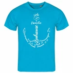 deinshirt Print-Shirt Herren T-Shirt Liebe Familie Anker Funshirt Blau/Türkis