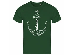 deinshirt Print-Shirt Herren T-Shirt Liebe Familie Anker Funshirt Grün/Dunkelgrün