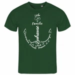 deinshirt Print-Shirt Herren T-Shirt Liebe Familie Anker Funshirt Grün/Dunkelgrün