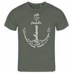 deinshirt Print-Shirt Herren T-Shirt Liebe Familie Anker Funshirt Dunkelgrün/Grün