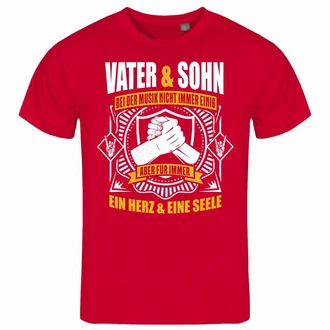 deinshirt Print-Shirt Herren T-Shirt Vater und Sohn ein Herz und eine Seele Funshirt Rot/Dunkelrot deinshirt Print-Shirt Herren T-Shirt Vater und Sohn ein Herz und eine Seele Funshirt Rot/Dunkelrot