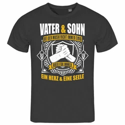 deinshirt Print-Shirt Herren T-Shirt Vater und Sohn ein Herz und eine Seele Funshirt Dunkelgrau/Grau/Beige/Gelb/Schwarz