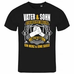 deinshirt Print-Shirt Herren T-Shirt Vater und Sohn ein Herz und eine Seele Funshirt Beige/Grau/Dunkelgrau/Gelb/Schwarz/Gold/Silber