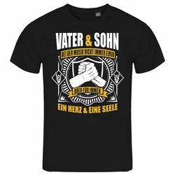 deinshirt Print-Shirt Herren T-Shirt Vater und Sohn ein Herz und eine Seele Funshirt Beige/Grau/Dunkelgrau/Gelb/Schwarz/Gold/Silber