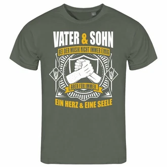 deinshirt Print-Shirt Herren T-Shirt Vater und Sohn ein Herz und eine Seele Funshirt Dunkelgrün/Grün