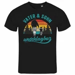 deinshirt Print-Shirt Vater und Sohn Unschlagbar Funshirt mit Motiv Hellblau/Blau/Schwarz/Braun/Orange