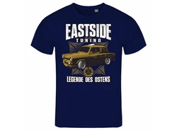 deinshirt Herren T-Shirt Eastside Tuning Funshirt mit Motiv Lila/Dunkelblau/Blau