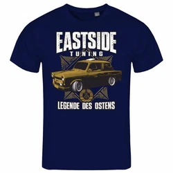 deinshirt Herren T-Shirt Eastside Tuning Funshirt mit Motiv Lila/Dunkelblau/Blau