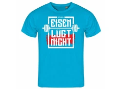 deinshirt Print-Shirt Herren T-Shirt Eisen lgt nicht Funshirt mit Motiv Türkis/Hellblau/Blau