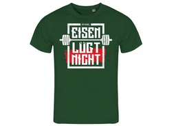 deinshirt Print-Shirt Herren T-Shirt Eisen lgt nicht Funshirt mit Motiv Dunkelgrün/Neonfarben/Grün