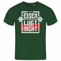 deinshirt Print-Shirt Herren T-Shirt Eisen lgt nicht Funshirt mit Motiv Dunkelgrün/Neonfarben/Grün