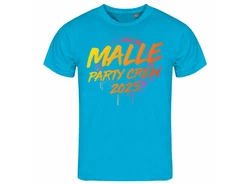 deinshirt Print-Shirt Herren T-Shirt Malle Party Crew 2024 Türkis/Braun