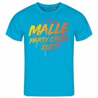 deinshirt Print-Shirt Herren T-Shirt Malle Party Crew 2024 Türkis/Braun deinshirt Print-Shirt Herren T-Shirt Malle Party Crew 2024 Türkis/Braun