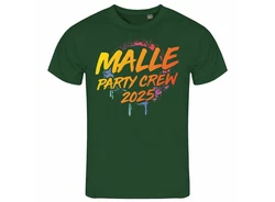 deinshirt Print-Shirt Herren T-Shirt Malle Party Crew 2024 Dunkelgrün/Grün