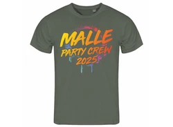 deinshirt Print-Shirt Herren T-Shirt Malle Party Crew 2024 Dunkelgrün