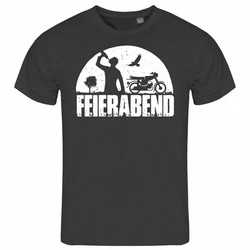 deinshirt Print-Shirt Herren T-Shirt Feierabend Simson Funshirt Grau