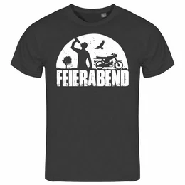 Print-Shirt Herren T-Shirt Feierabend Simson Funshirt mit Motiv