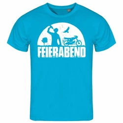 deinshirt Print-Shirt Herren T-Shirt Feierabend Simson Funshirt Grau/Türkis/Blau/Hellblau