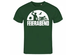 deinshirt Print-Shirt Herren T-Shirt Feierabend Simson Funshirt Dunkelgrün/Grau/Grün