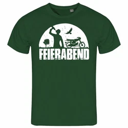 deinshirt Print-Shirt Herren T-Shirt Feierabend Simson Funshirt Dunkelgrün/Grau/Grün