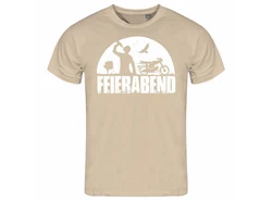 deinshirt Print-Shirt Herren T-Shirt Feierabend Simson Funshirt Grau/Khaki/Beige