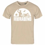 deinshirt Print-Shirt Herren T-Shirt Feierabend Simson Funshirt Grau/Khaki/Beige
