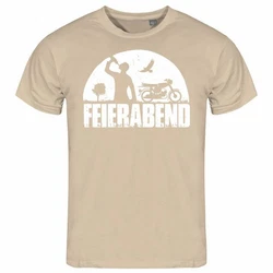 deinshirt Print-Shirt Herren T-Shirt Feierabend Simson Funshirt Grau/Khaki/Beige