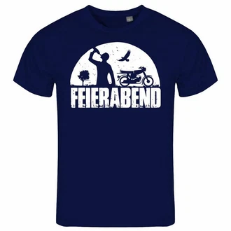 deinshirt Print-Shirt Herren T-Shirt Feierabend Simson Funshirt Grau/Dunkelblau deinshirt Print-Shirt Herren T-Shirt Feierabend Simson Funshirt Grau/Dunkelblau