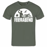 deinshirt Print-Shirt Herren T-Shirt Feierabend Simson Funshirt Grau/Dunkelgrün