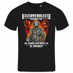 deinshirt Print-Shirt Herren T-Shirt Feuerwehrleute sterben nie Funshirt Schwarz/Grau/Rot