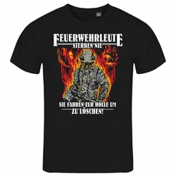 deinshirt Print-Shirt Herren T-Shirt Feuerwehrleute sterben nie Funshirt Schwarz/Grau/Rot