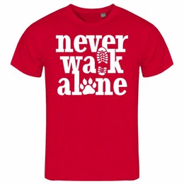 Print-Shirt Herren T-Shirt Never walk alone Funshirt mit Motiv