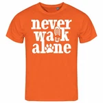 deinshirt Print-Shirt Herren T-Shirt Never walk alone Funshirt Orange