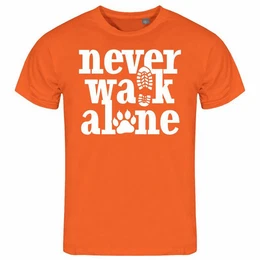 Print-Shirt Herren T-Shirt Never walk alone Funshirt mit Motiv