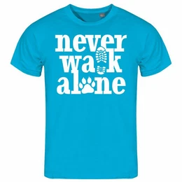 Print-Shirt Herren T-Shirt Never walk alone Funshirt mit Motiv
