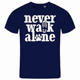 Print-Shirt Herren T-Shirt Never walk alone Funshirt mit Motiv