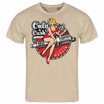 deinshirt Print-Shirt Herren Only Cash Funshirt Beige/Grau/Rot/Dunkelbraun/Khaki