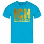 deinshirt Print-Shirt Herren T-Shirt Ich muss gar nix Funshirt mit Motiv gold