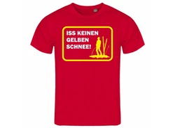 deinshirt Print-Shirt Herren T-Shirt Funshirt Modell Schnee gelb