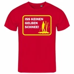 deinshirt Print-Shirt Herren T-Shirt Funshirt Modell Schnee gelb