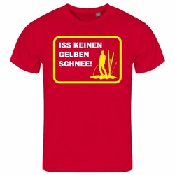 deinshirt Print-Shirt Herren T-Shirt Funshirt Modell Schnee gelb