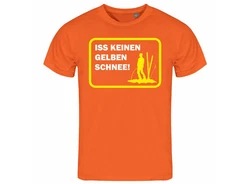 deinshirt Print-Shirt Herren T-Shirt Funshirt Modell Schnee gelb