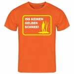deinshirt Print-Shirt Herren T-Shirt Funshirt Modell Schnee gelb