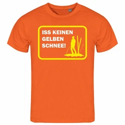 deinshirt Print-Shirt Herren T-Shirt Funshirt Modell Schnee gelb